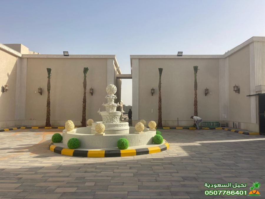 تنسيق مداخل المنازل بنخل وشنطني الرياض