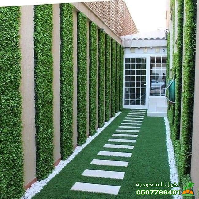 عامل تركيب ديكور حدائق عشب صناعي الرياض